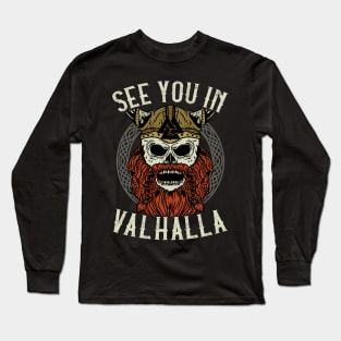 See You In Valhalla - Viking Valknut Warrior Gift Long Sleeve T-Shirt